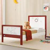 Patut transformabil KRIO Black Cherry 140x70, Pali varianta junior